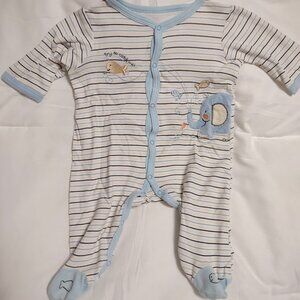Boys' Cotton Footed One Piece Outfit / Sleeper